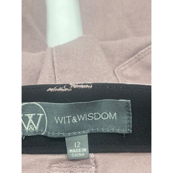 Witt & Wisdom 'ab'solution Frayed High Waist Ankle Flare Jeans In Smokey Twiligh - Picture 6 of 16